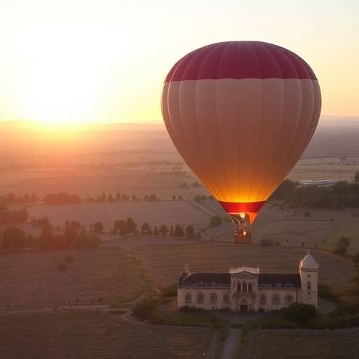 Paseo en globo aerost&radic;&deg;tico al amanecer sobre la campi&radic;&plusmn;a de Castilla-La Mancha