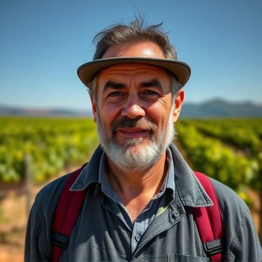 Retrato de Mateo Ruiz, viticultor y gu&radic;&ne;a de La Rioja